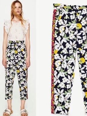 Zara floral pants